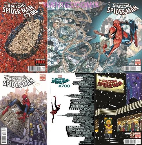 Spiderman 700 variant covers