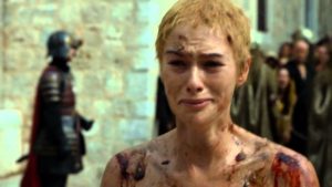 Cersei Lannister Walk of Shame Naked Game of Thrones